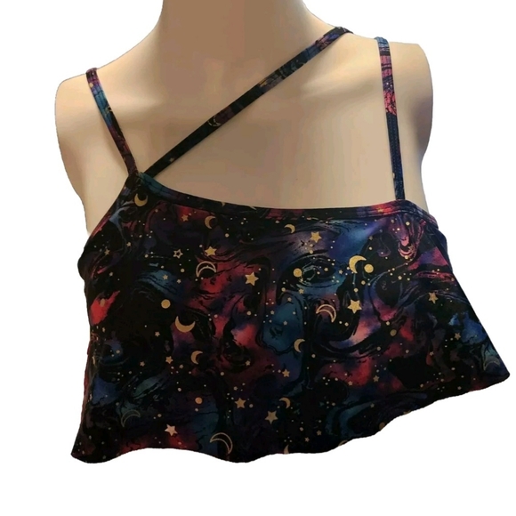 Stars & Moon Girls Bikini Top Size L 10/12 - Picture 1 of 6